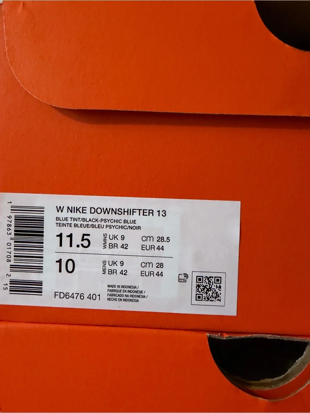 Nike Downshifter 13 Blue Tint FD6476-401 Women’s Size 11.5